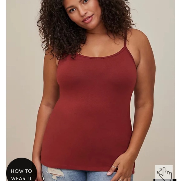 torrid Tops - TORRID SIZE 2 2X 18-20 NWT BURNT RED FOXY CAMI